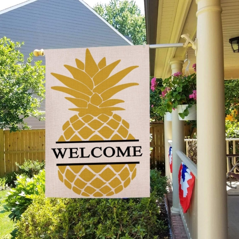 Pineapple Outdoor Flag Welcome Flag Summer Flag